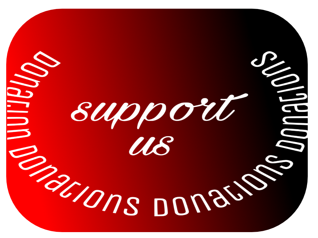 Support Us - text - red back