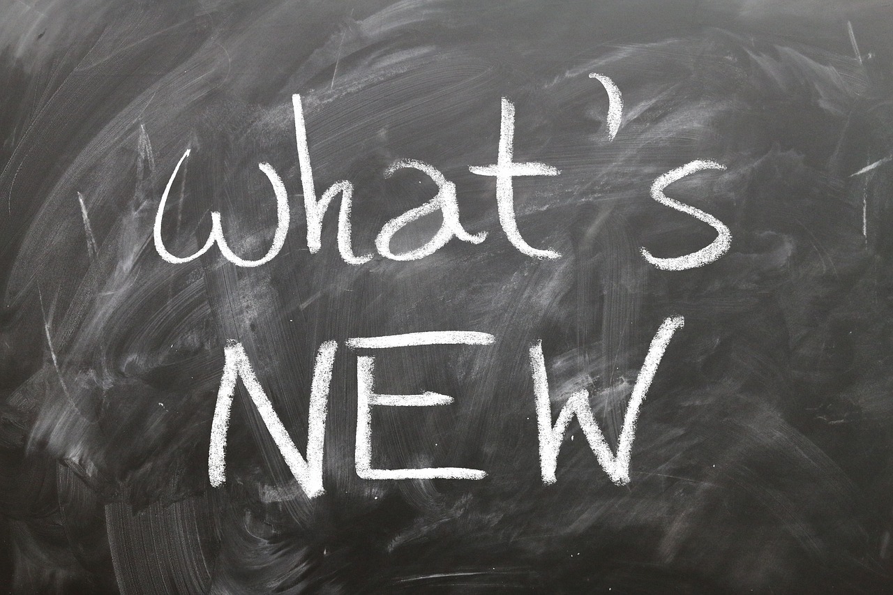 whats new - chalkboard